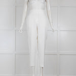 Iro White Tailored Trousers with Waist Tie