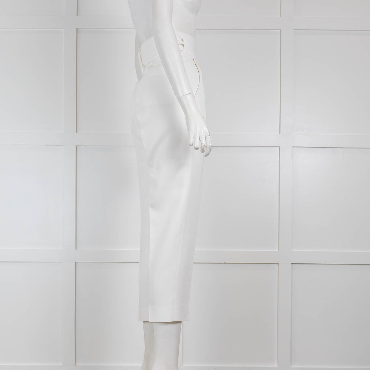 Iro White Tailored Trousers with Waist Tie