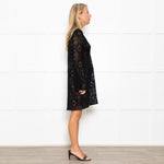 Milly Black Crochet Beach Coverup