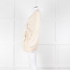Raey Cream Cashmere Belted Cardigan