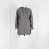 Celine Grey Hooded Wool Blend Oversized Top