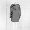 Celine Grey Hooded Wool Blend Oversized Top