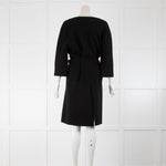 Allude Black Cashmere Long Belted Knit Cardigan Coat