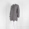 Celine Grey Hooded Wool Blend Oversized Top
