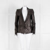 Isabel Marant Black Leather Blazer Jacket