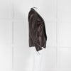 Isabel Marant Black Leather Blazer Jacket