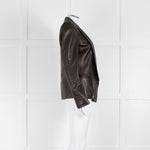 Isabel Marant Black Leather Blazer Jacket