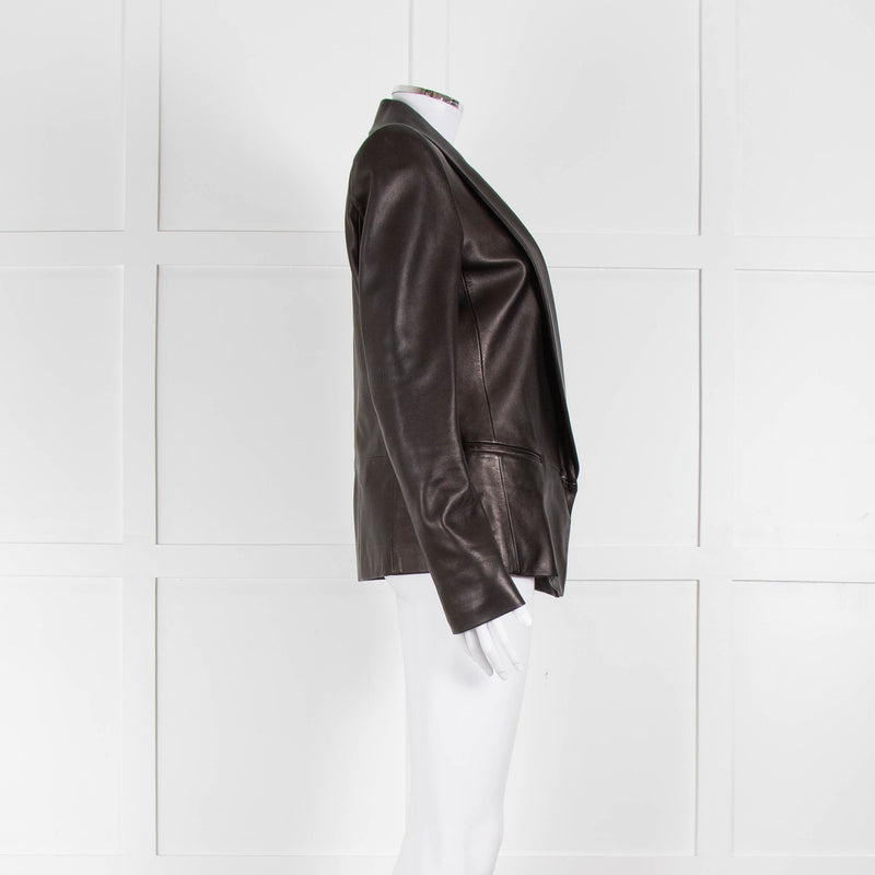 Isabel Marant Black Leather Blazer Jacket