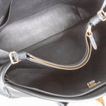 Louis Vuitton Black Grained Leather Milla Top Handle Bag