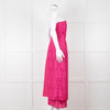 Emilia Wickstead Bright Pink Lace Strapless Dress