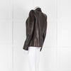 Isabel Marant Black Leather Blazer Jacket