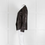 Isabel Marant Black Leather Blazer Jacket