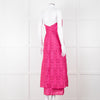 Emilia Wickstead Bright Pink Lace Strapless Dress