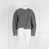 Raey Grey Wrap Oversized Wool Short Jacket