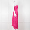 Emilia Wickstead Bright Pink Lace Strapless Dress