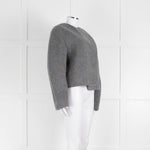 Raey Grey Wrap Oversized Wool Short Jacket