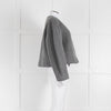 Raey Grey Wrap Oversized Wool Short Jacket
