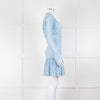 Michael By Michael Kors Pale Blue Lace Mini Dress