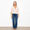Rixo Amanda Floral Lace Trimmed Tea Blouse