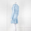 Michael By Michael Kors Pale Blue Lace Mini Dress