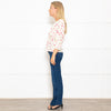 Rixo Amanda Floral Lace Trimmed Tea Blouse