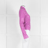 Nanushka Lilac Faux Leather Shirt