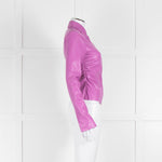 Nanushka Lilac Faux Leather Shirt