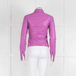 Nanushka Lilac Faux Leather Shirt