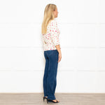 Rixo Amanda Floral Lace Trimmed Tea Blouse