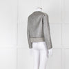 Sandro Black Silver Tweedy Front Pocket Zipped Jacket