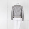 Sandro Black Silver Tweedy Front Pocket Zipped Jacket