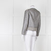 Sandro Black Silver Tweedy Front Pocket Zipped Jacket