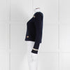 Chanel Navy Cashmere Gold Chain Detail Sweater