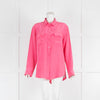 EQUIPMENT Pink Silk L/S Blouse With Buttons and Collar