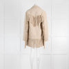 Raey Beige Suede Fringed Western Jacket