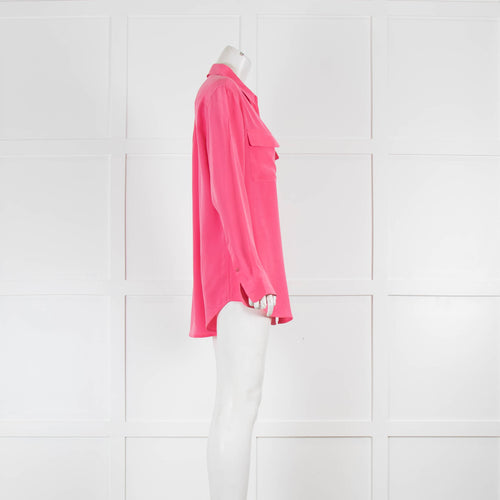 Equipment Cerise Pink Silk Shirt