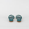 Prada Turquoise Embellished Slides
