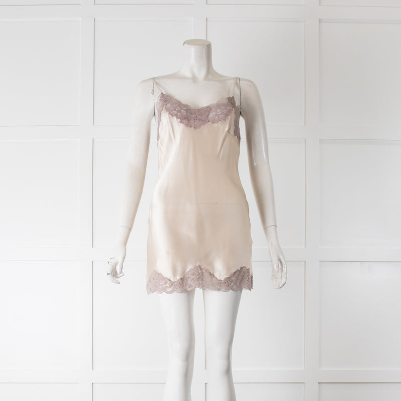 Goldhawk Cream Contrast Lace Camisole