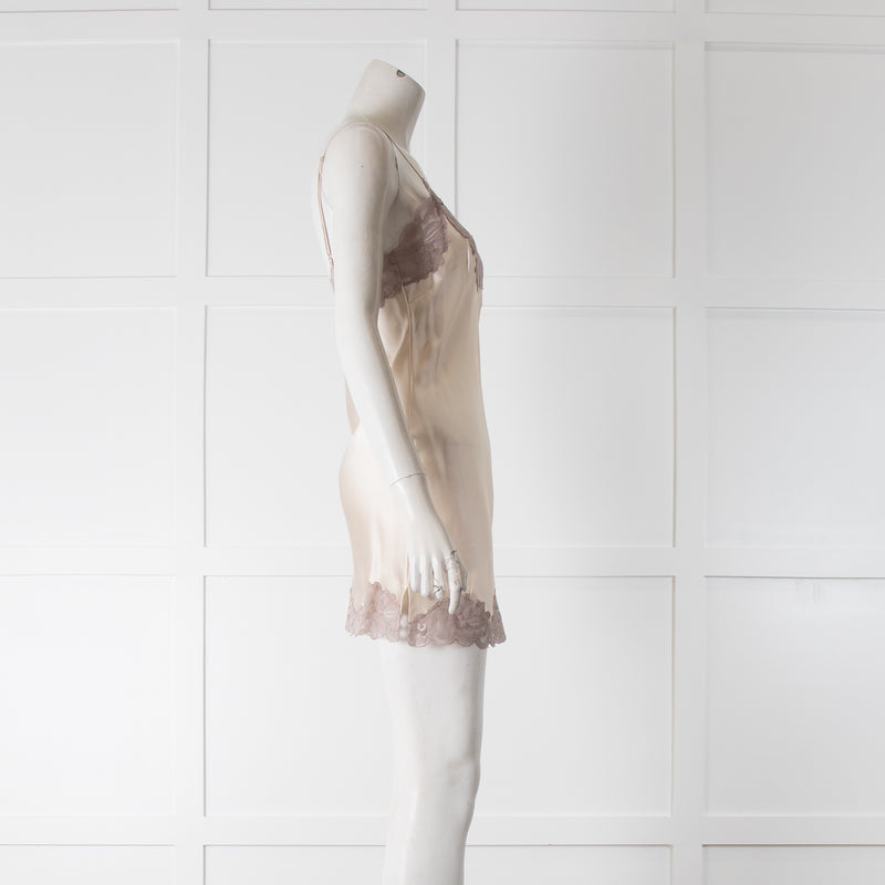 Goldhawk Cream Contrast Lace Camisole