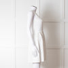 Red Valentino White Knit Sleeveless Mini Dress