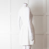 Red Valentino White Knit Sleeveless Mini Dress