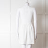 Red Valentino White Knit Sleeveless Mini Dress