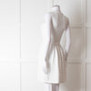 Red Valentino White Knit Sleeveless Mini Dress