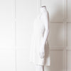 Red Valentino White Knit Sleeveless Mini Dress