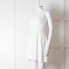 Red Valentino White Knit Sleeveless Mini Dress
