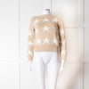 Max Mara Beige White Star Sweater