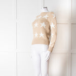 Max Mara Beige White Star Sweater
