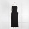 Raey Black Bandeau Crepe Wool Pencil Dress