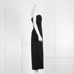 Raey Black Bandeau Crepe Wool Pencil Dress