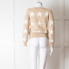 Max Mara Beige White Star Sweater